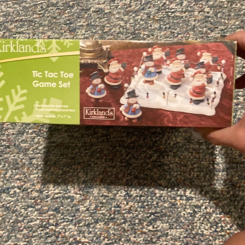 Kirklands Holiday Tic Tac Toe Game Set